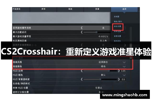 CS2Crosshair：重新定义游戏准星体验